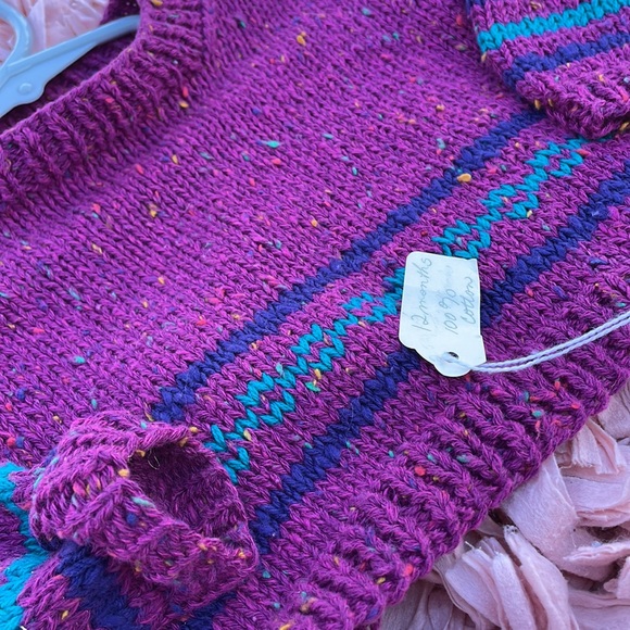 Beautiful hand knit 100% cotton - Picture 2 of 3